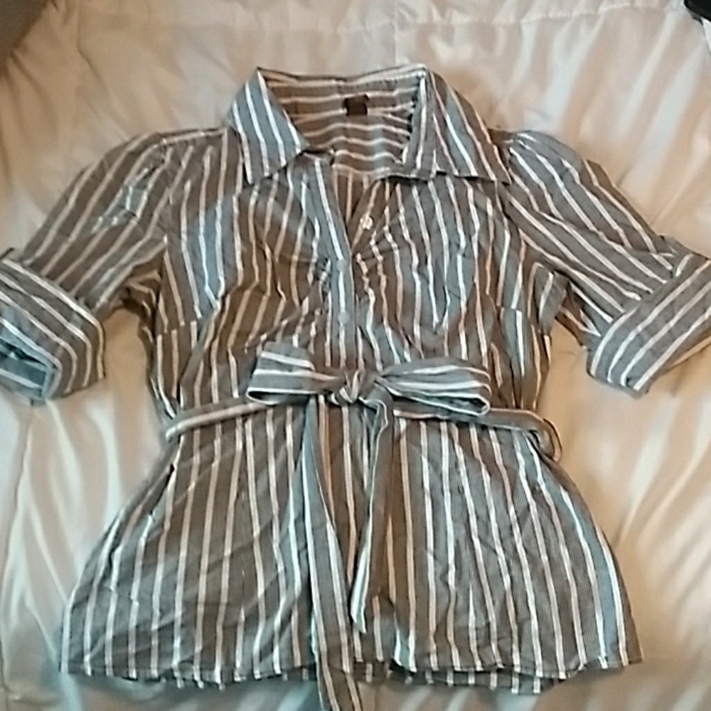 Copper Key half button up shirt